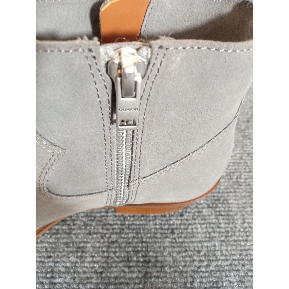 Coach New York Dani Heather Gray Womens Ankle Boot Western Bootie Size 7 Suede - Picture 6 of 16
